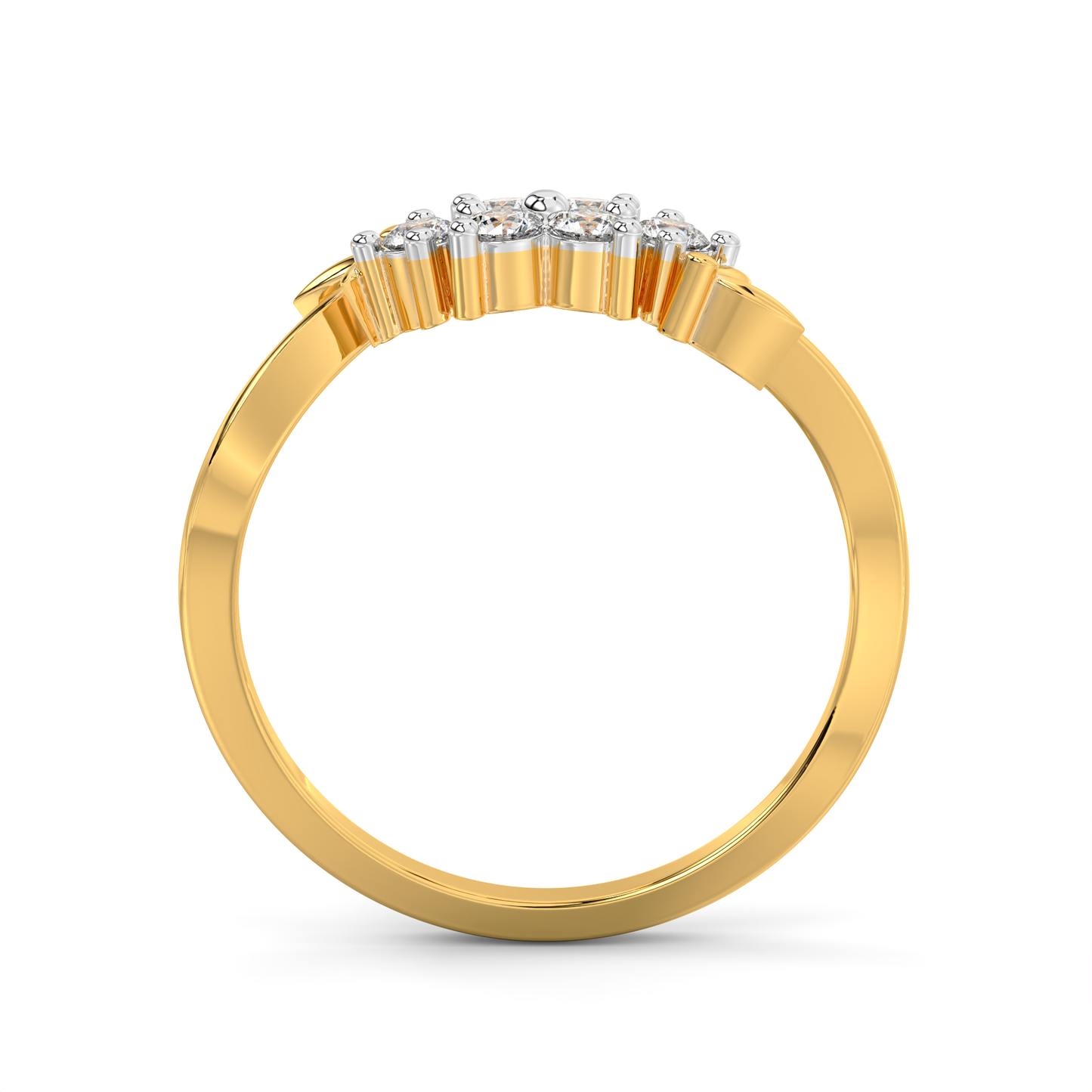 Diamond Ring for her in Yellow Gold DRG22687