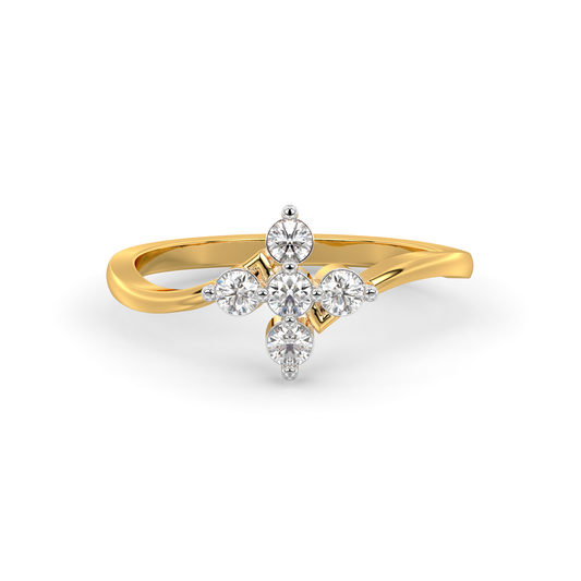 Diamond Ring for her in Yellow Gold DRG22689