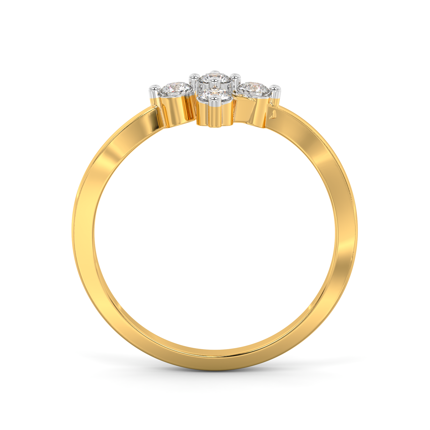 Diamond Ring for her in Yellow Gold DRG22689