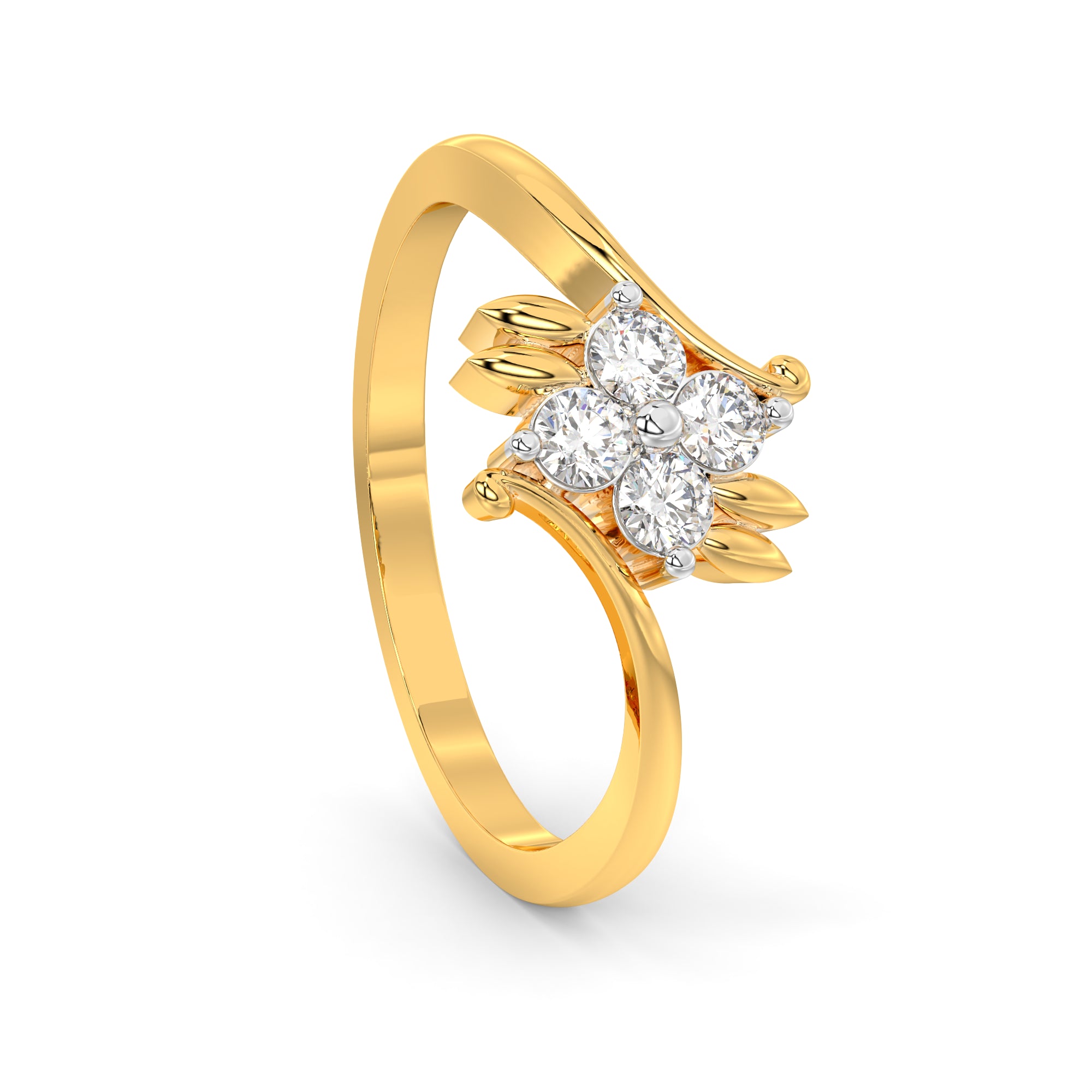 Diamond Ring for her in Yellow Gold DRG22690