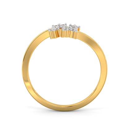 Diamond Ring for her in Yellow & White Gold DRG22693