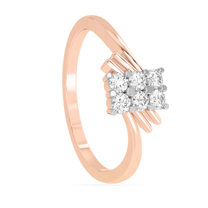 Diamond Ring for her in Rose & White Gold DRG22694