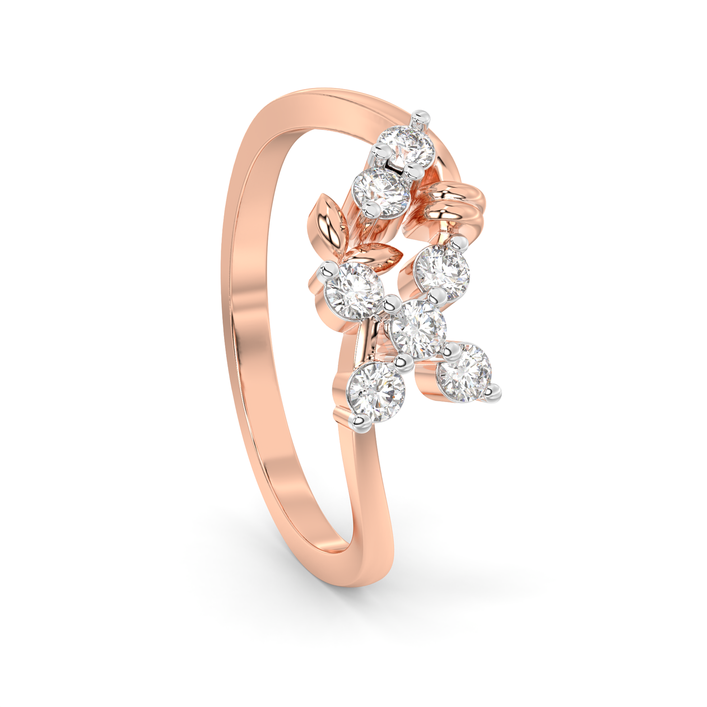 Diamond Ring for her in Rose Gold DRG22696