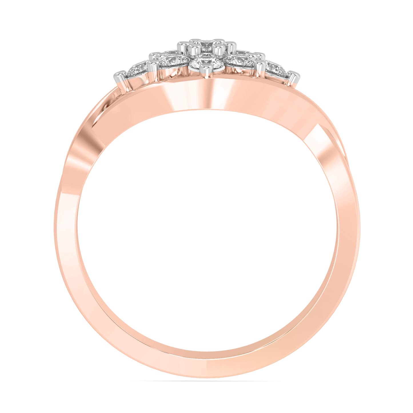 Diamond Ring for her in Rose Gold DRG22699