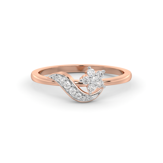 Diamond Ring for her in Rose & White Gold DRG22705