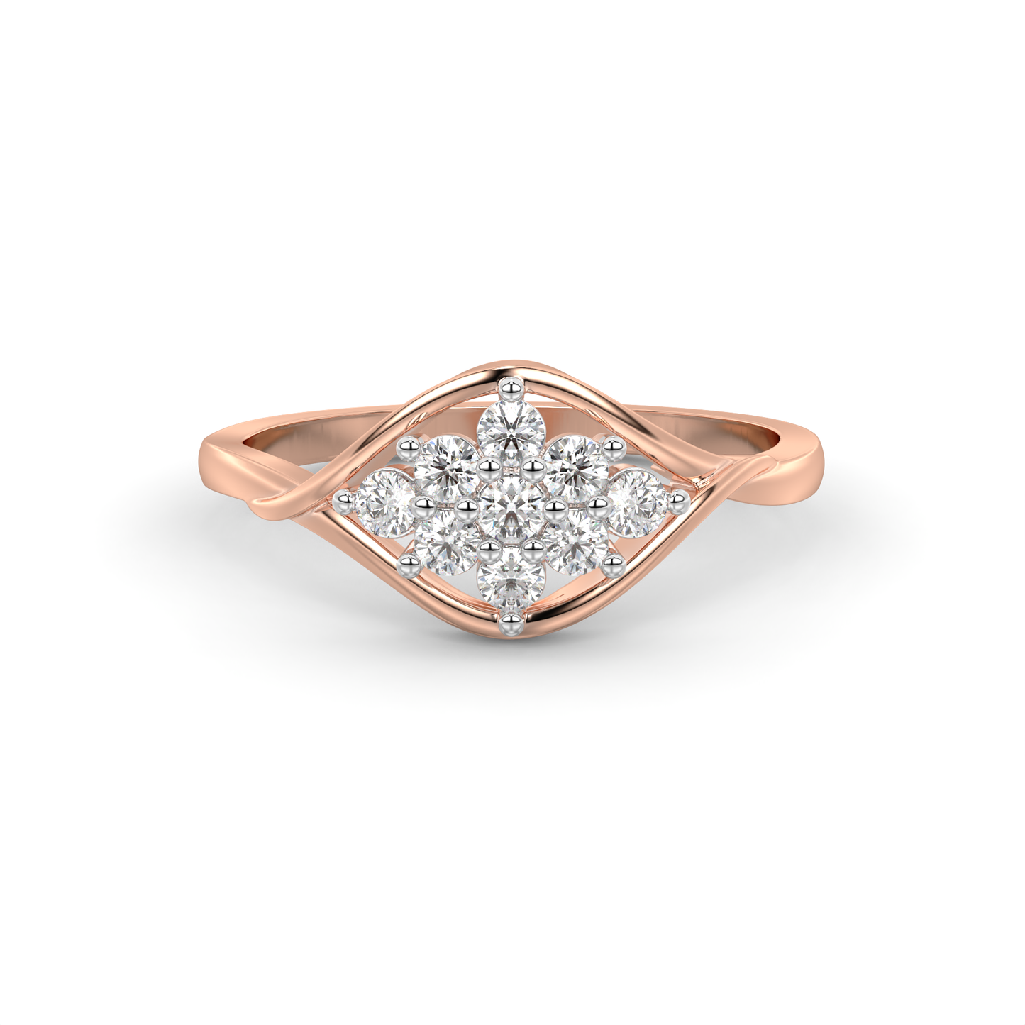 Diamond Ring for her in Rose Gold DRG22709