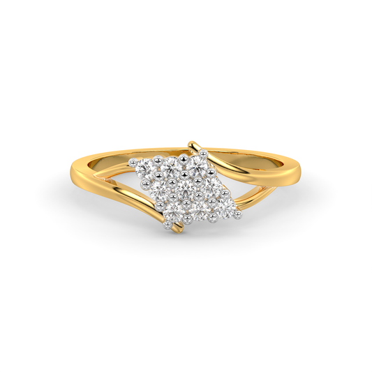 Diamond Ring for her in Yellow Gold DRG22711