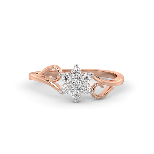 Diamond Ring for her in Rose & White Gold DRG22712