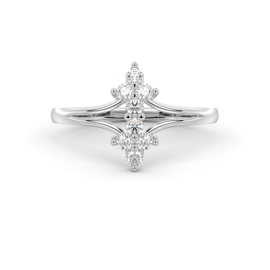 Diamond Ring for her in White Gold DRG22714