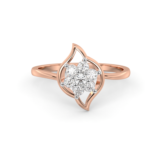 Diamond Ring for her in Rose & White Gold DRG22715