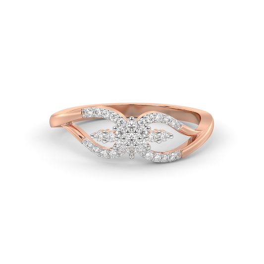 Diamond Ring for her in Rose Gold DRG22717