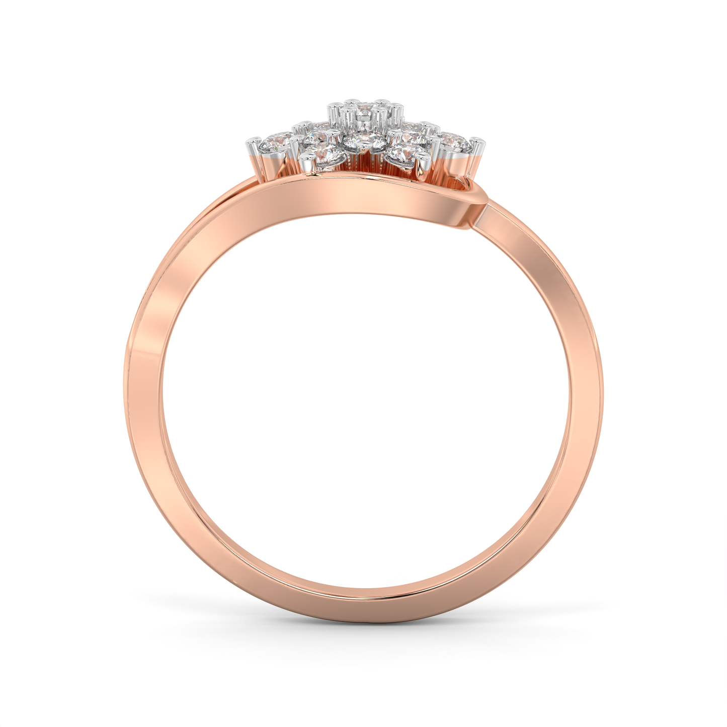 Diamond Ring for her in Rose Gold DRG22718