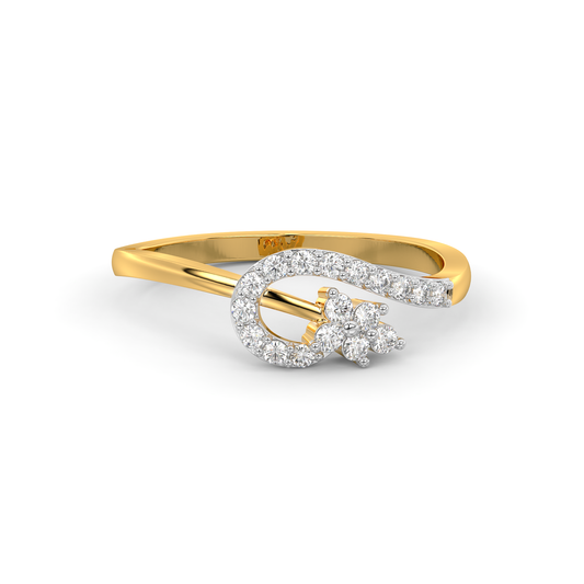 Diamond Ring for her in Yellow Gold DRG22719