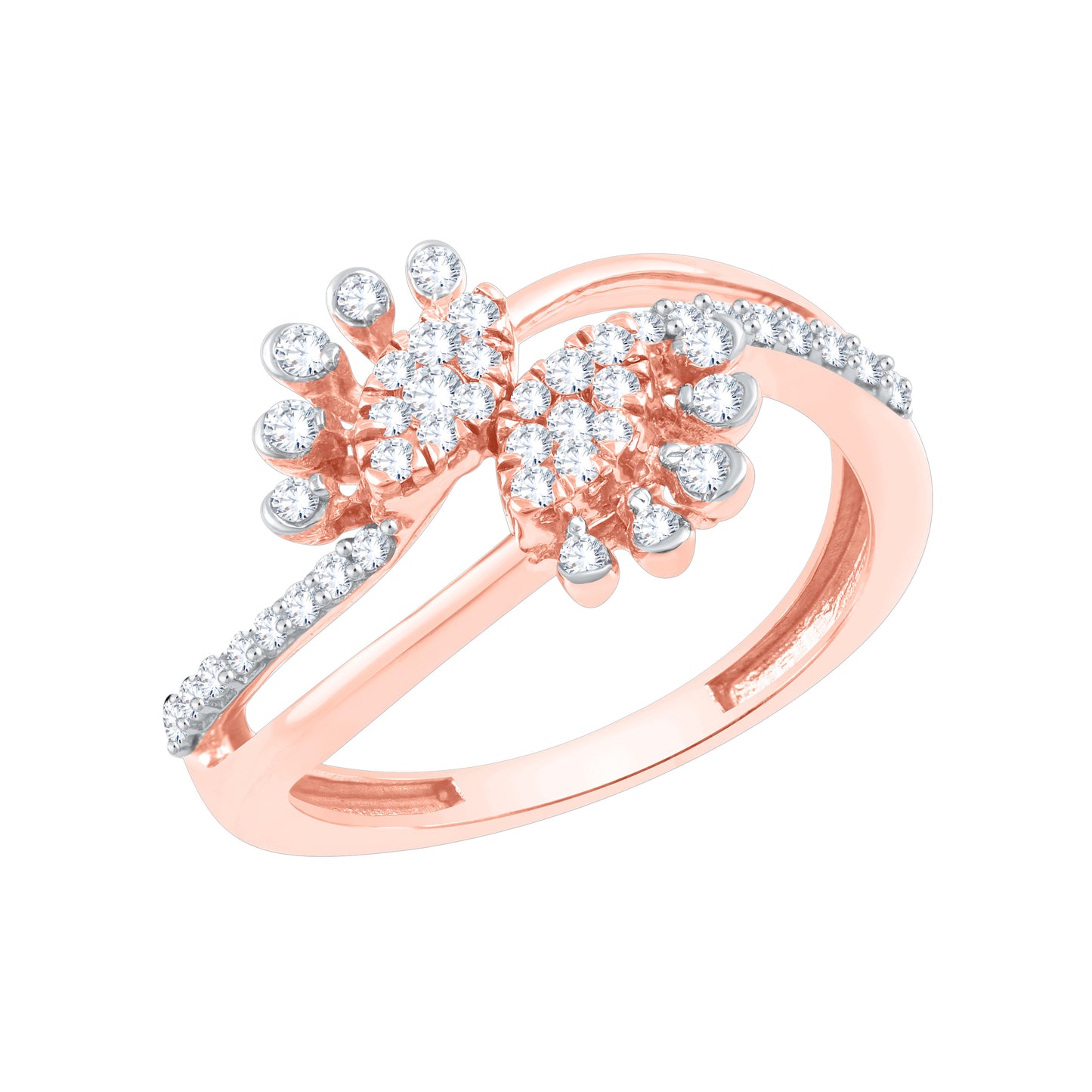 Flores Diamond Finger Ring