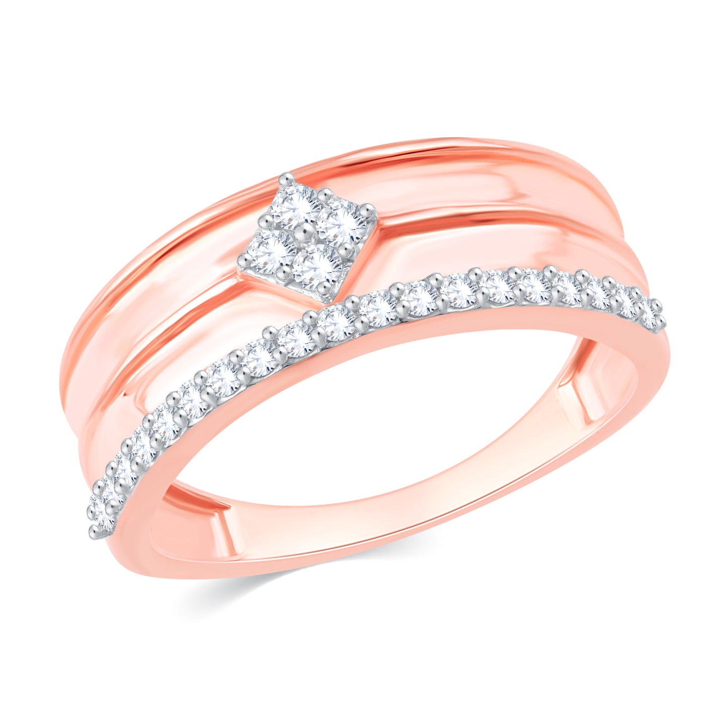 Diamond Ring for her in Rose Gold DRG23312