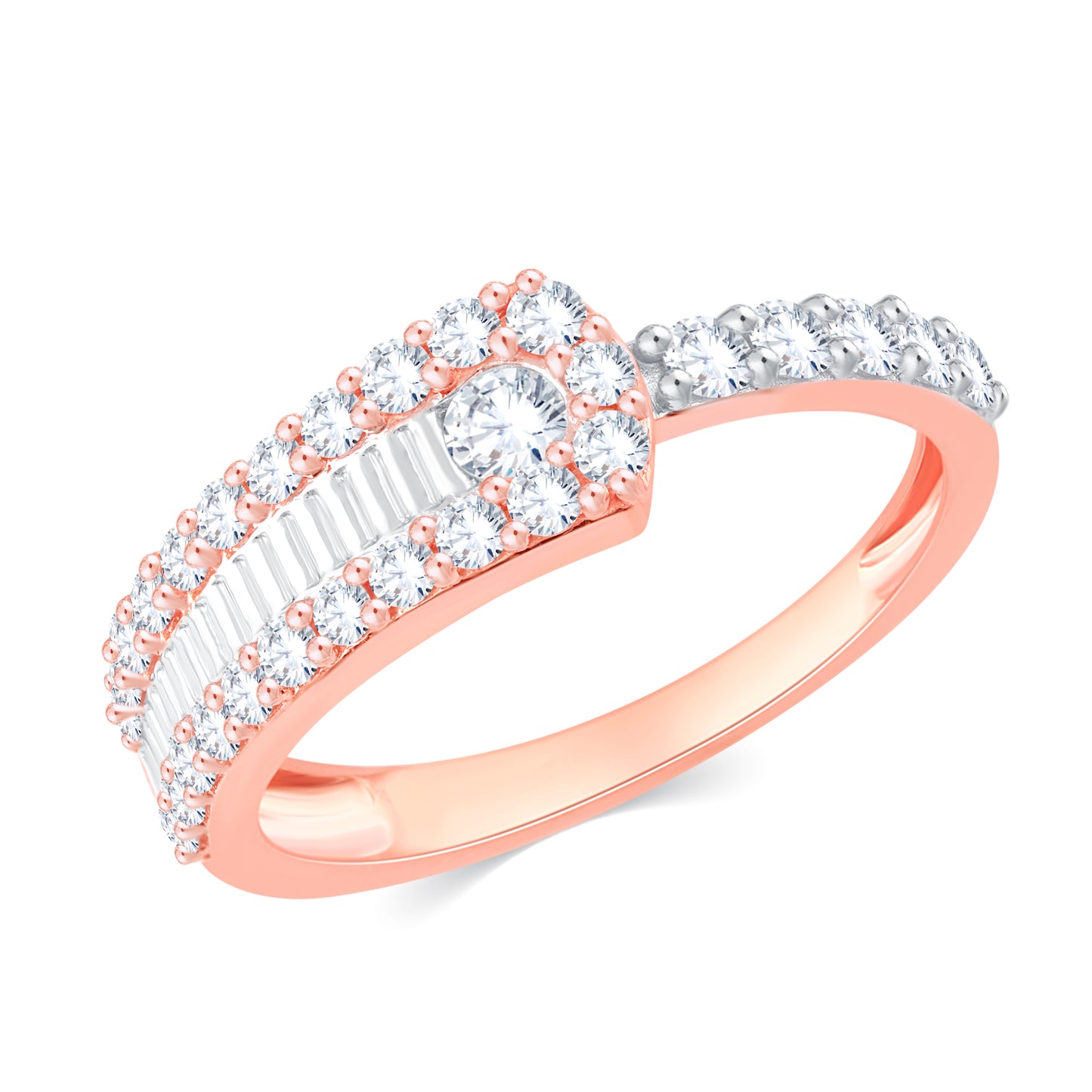 Diamond Ring for her in Rose Gold DRG23315