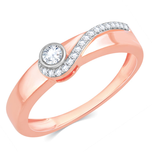 Diamond Ring for her in Rose Gold DRG23317