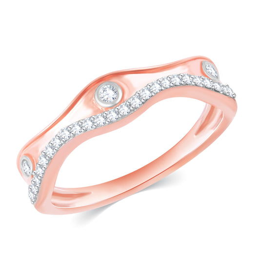 Diamond Ring for her in Rose Gold DRG23330