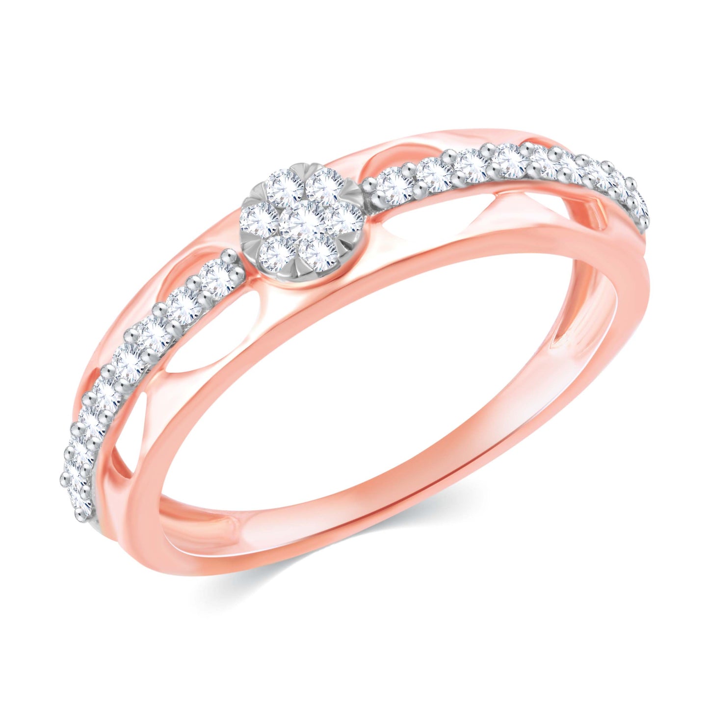 Diamond Ring for her in Rose Gold DRG23336