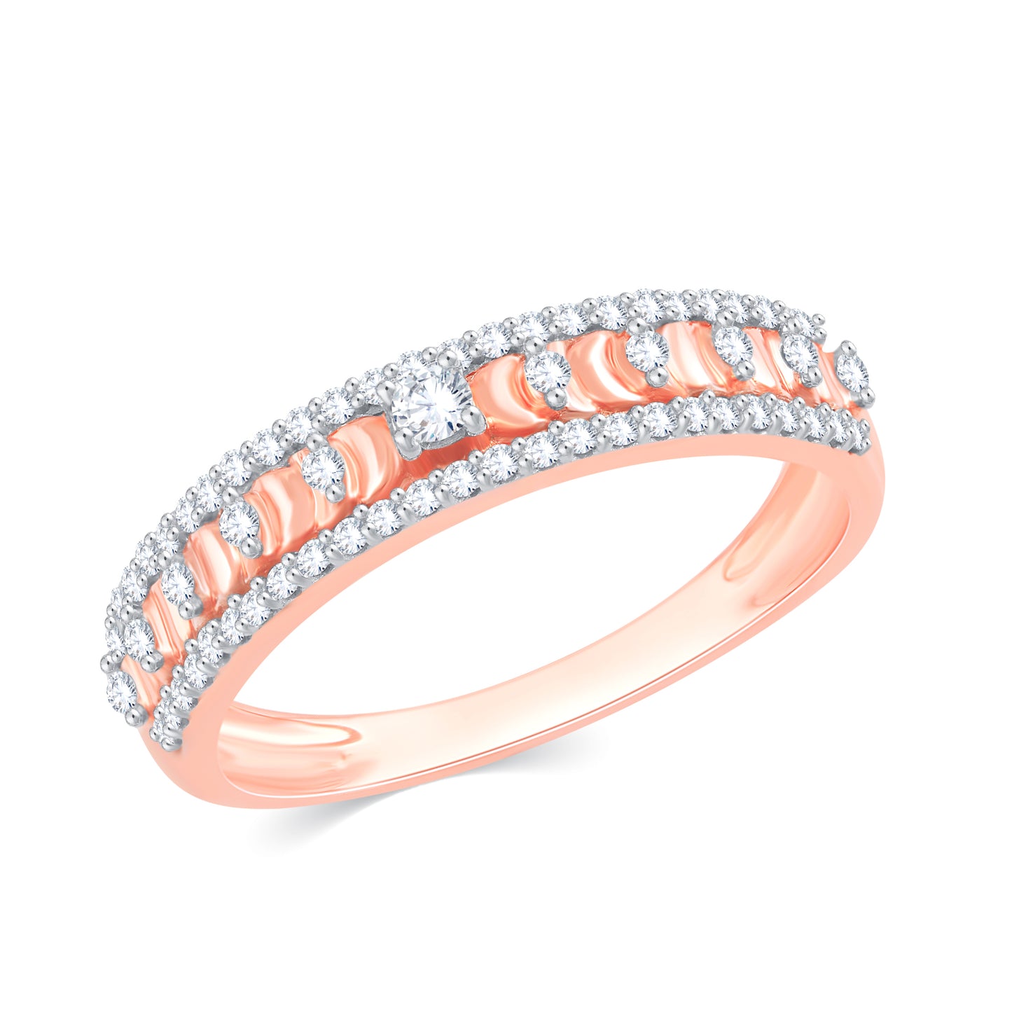 Diamond Ring for her in Rose Gold DRG23338