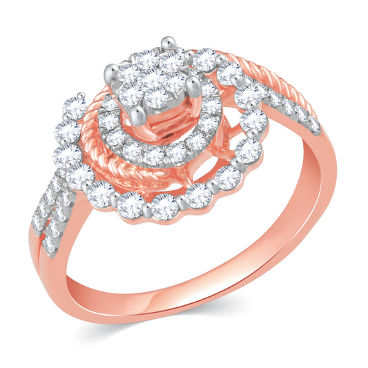 Diamond Ring for her in Rose Gold DRG23342