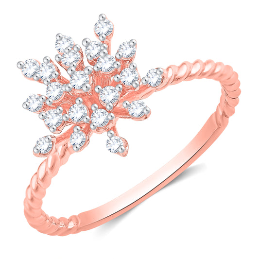 Diamond Ring for her in Rose Gold DRG23345