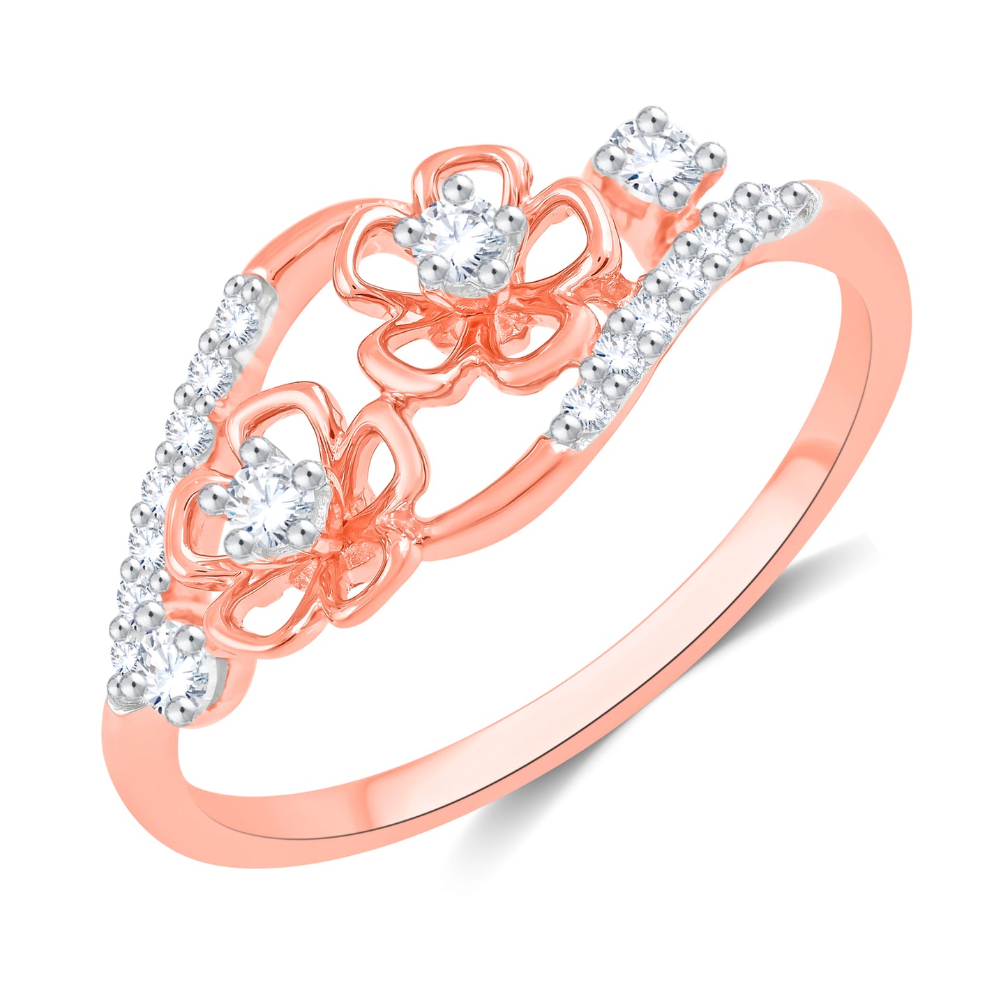 Diamond Ring for her in Rose Gold DRG23350