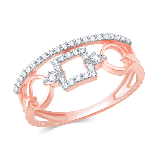 Diamond Ring for her in Rose Gold DRG23377