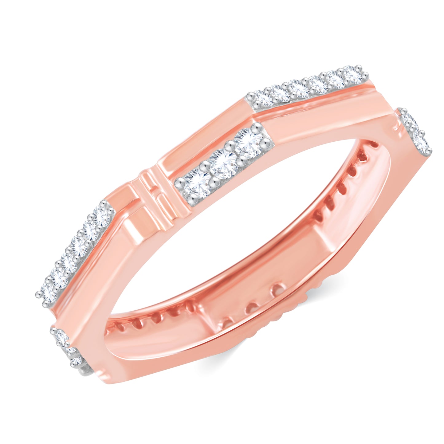 Diamond Ring for her in Rose Gold DRG23381