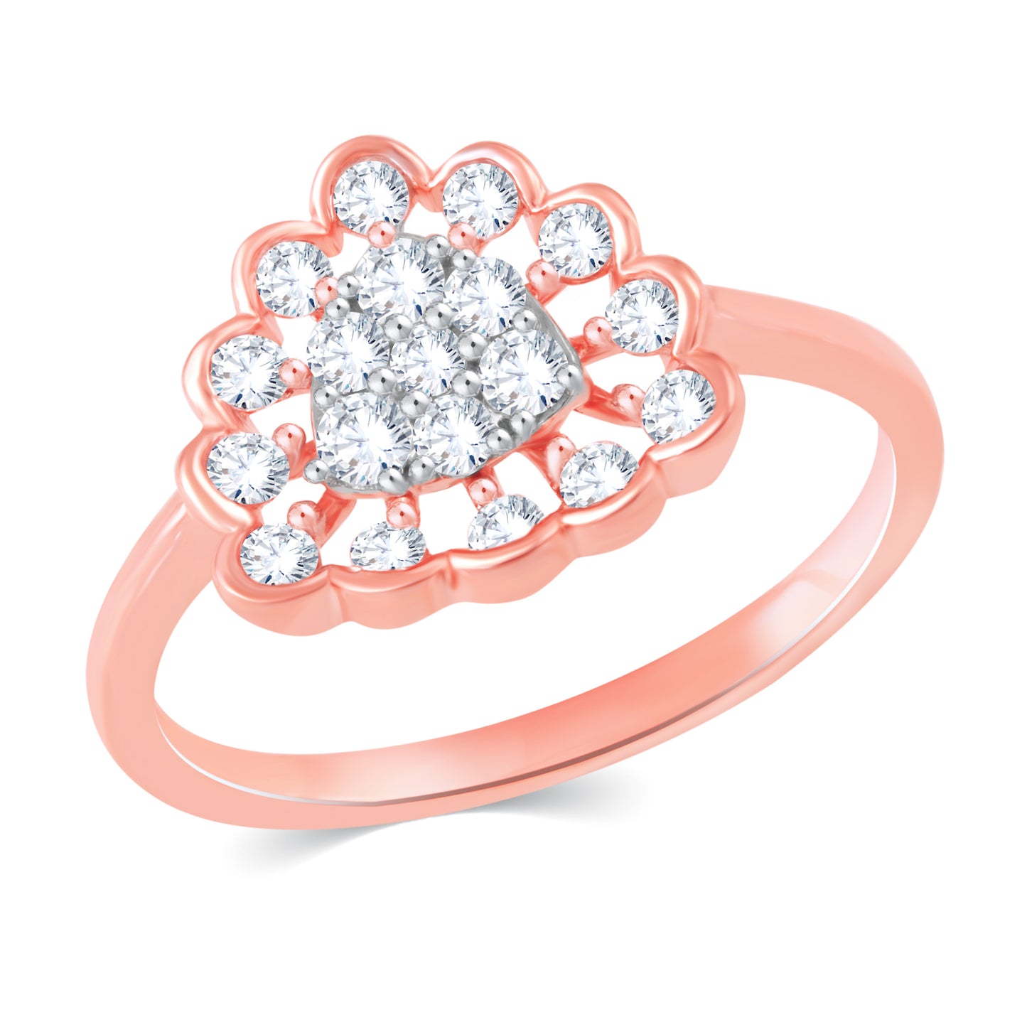 Diamond Ring for her in Rose Gold DRG23383