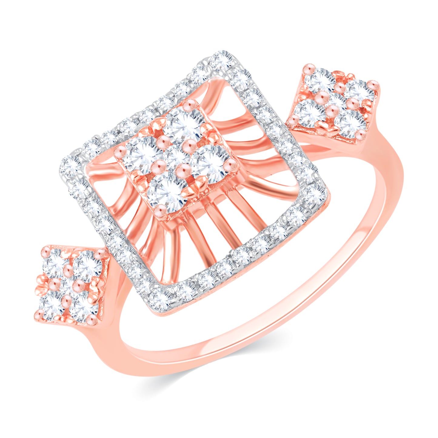 Diamond Ring for her in Rose Gold DRG23386