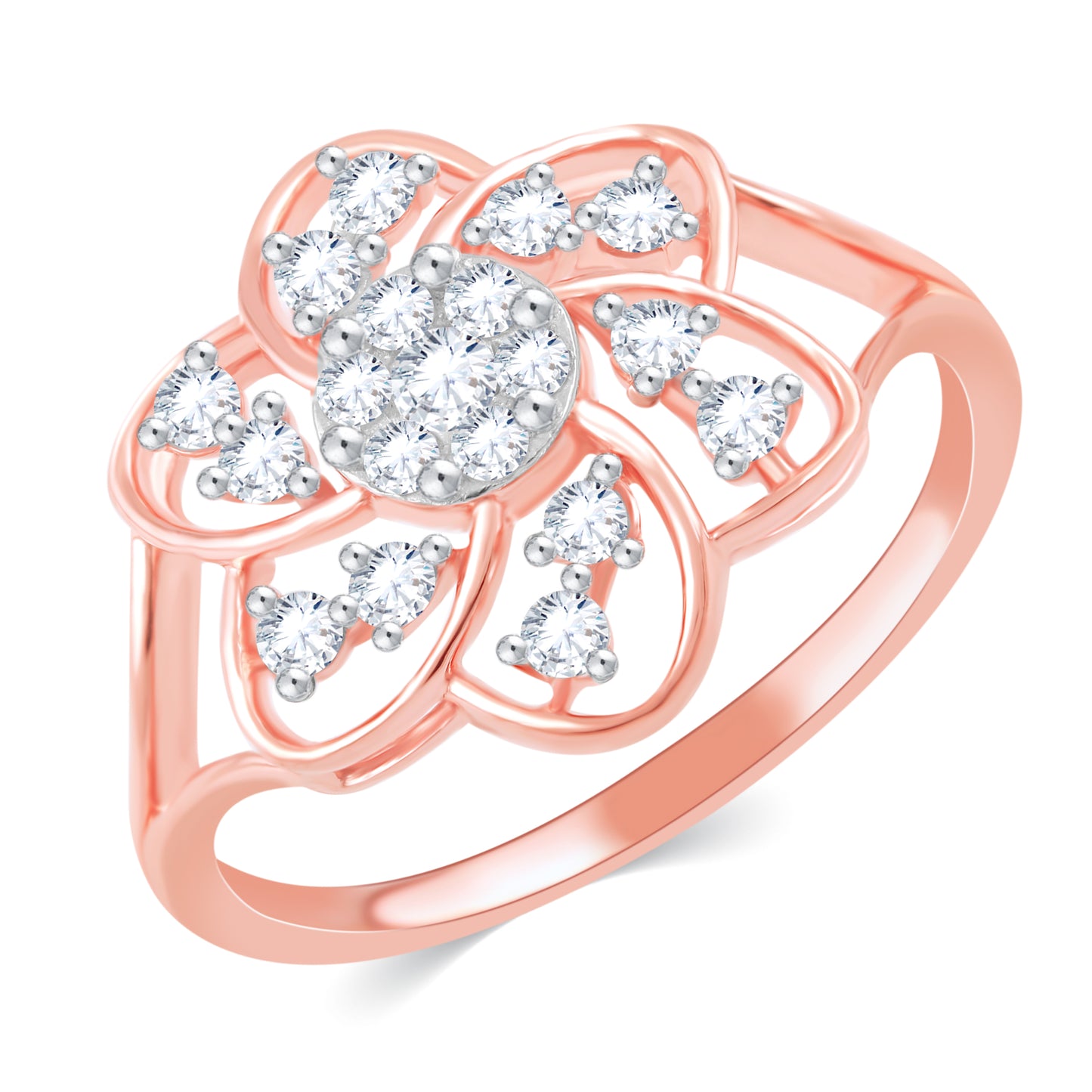 Diamond Ring for her in Rose Gold DRG23400