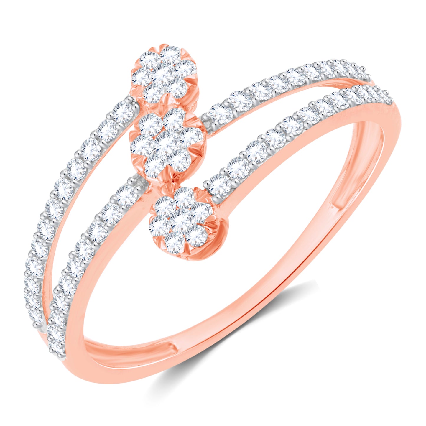 Diamond Ring for her in Rose Gold DRG23409