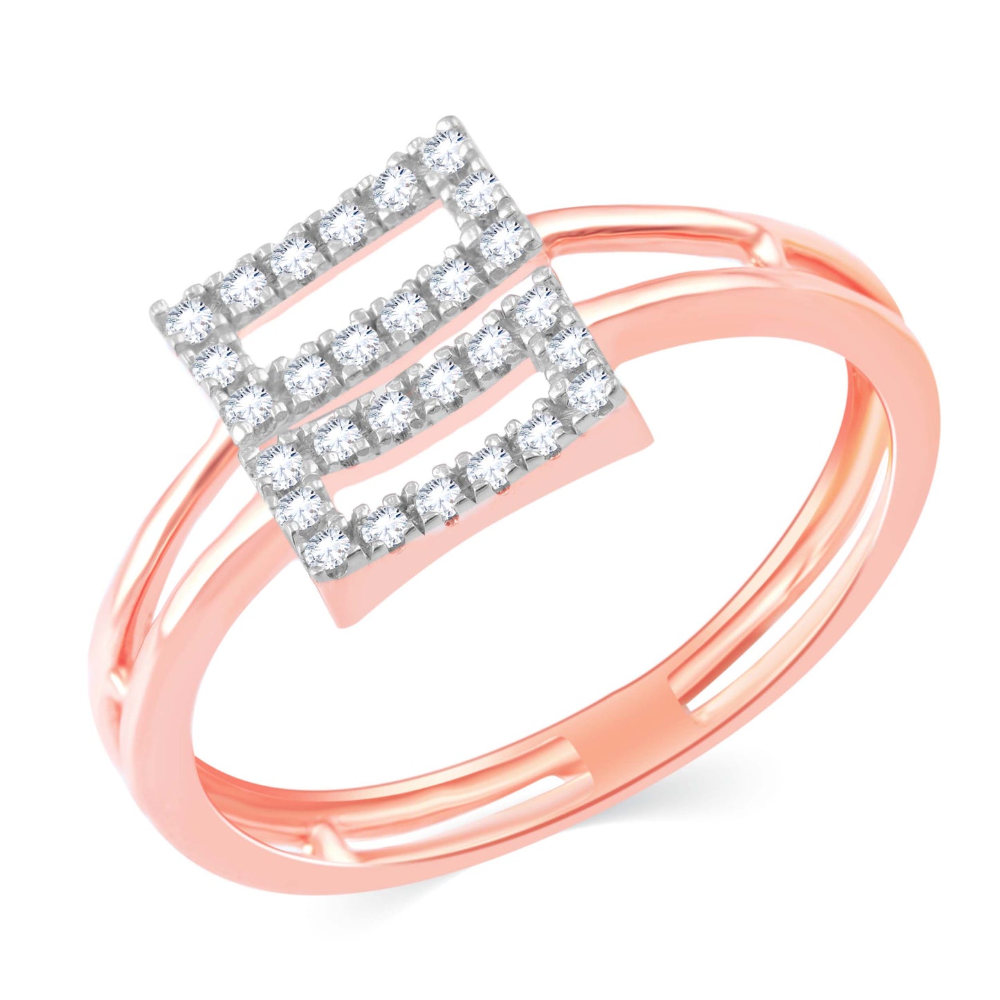 Diamond Ring for her in Rose Gold DRG23414