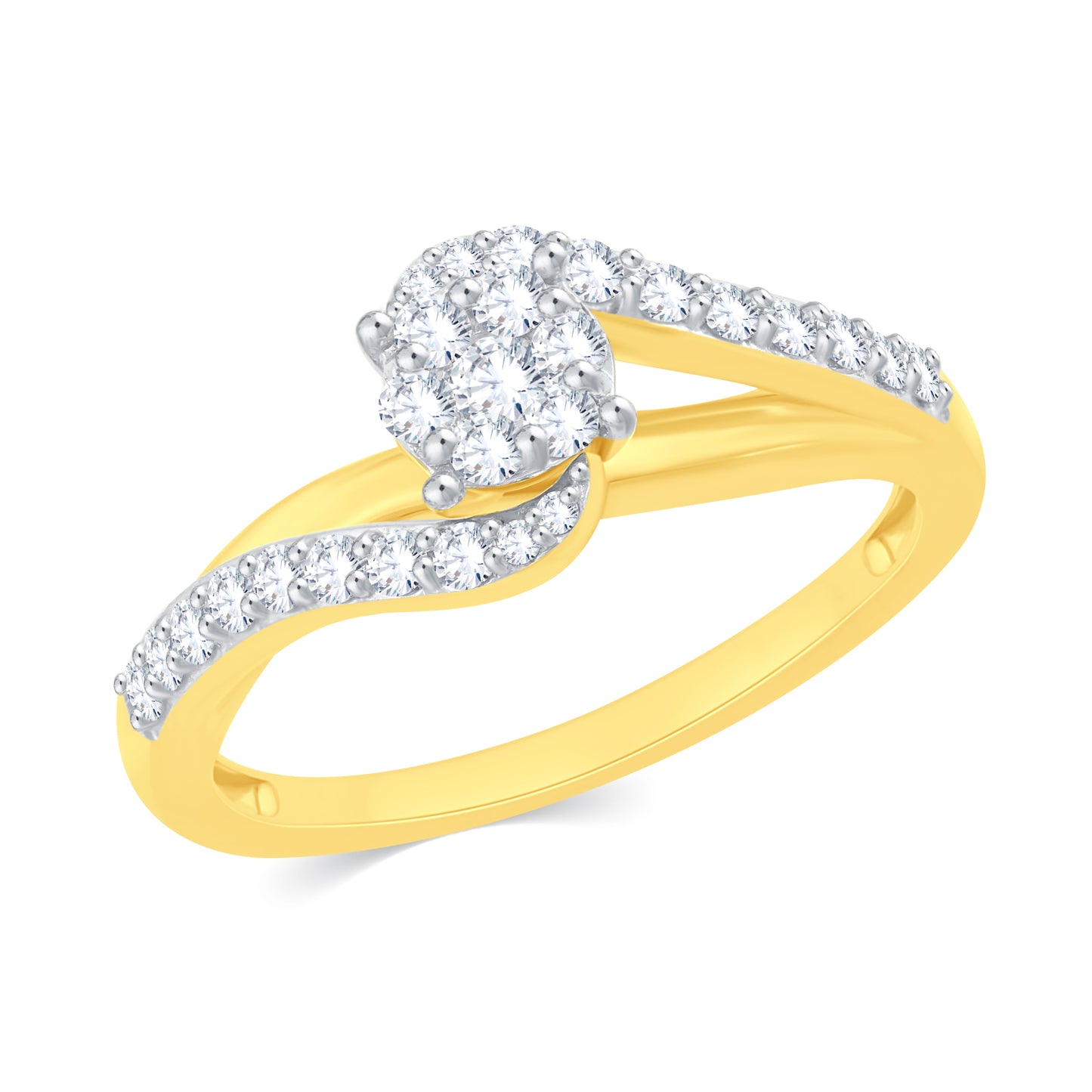 Diamond Ring for her in Yellow Gold DRG23420