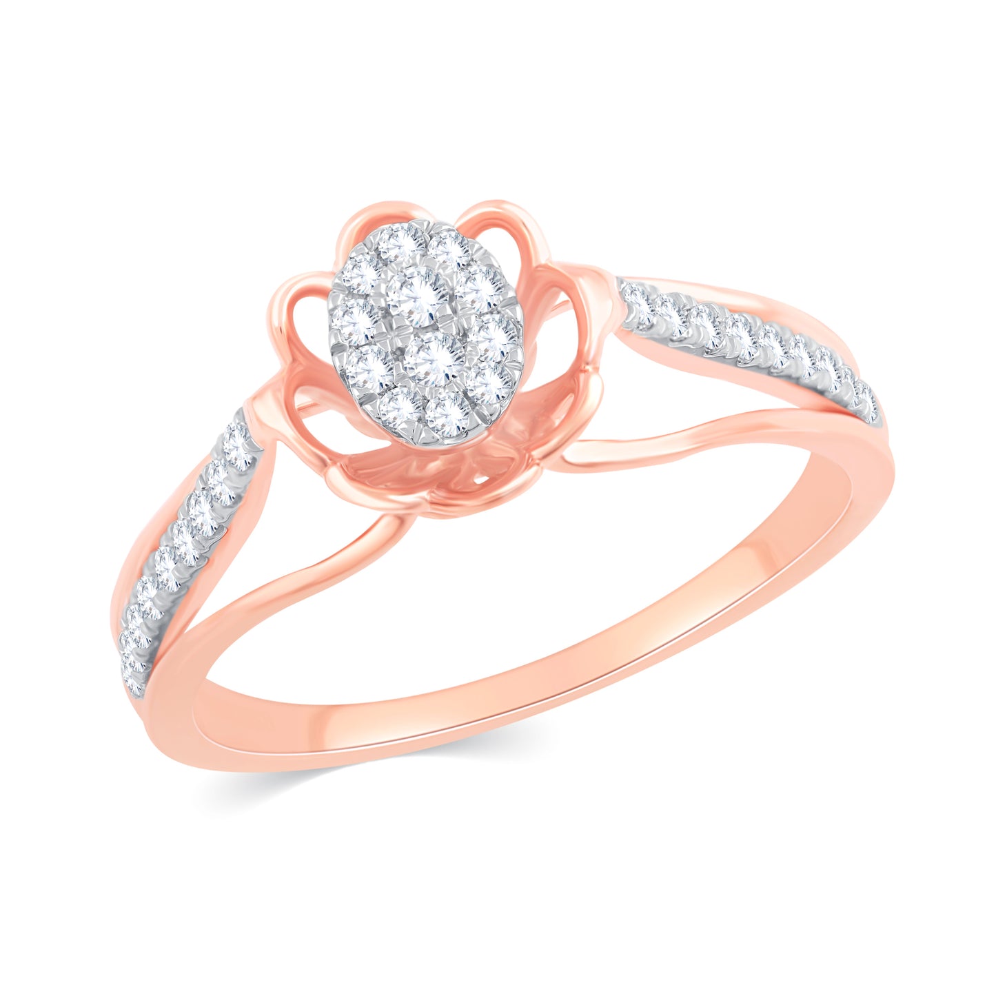 Diamond Ring for her in Rose Gold DRG23422