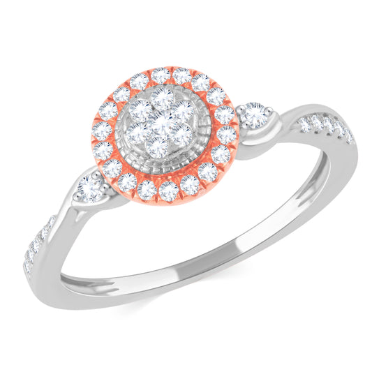 Diamond Ring for her in Rose Gold DRG23424