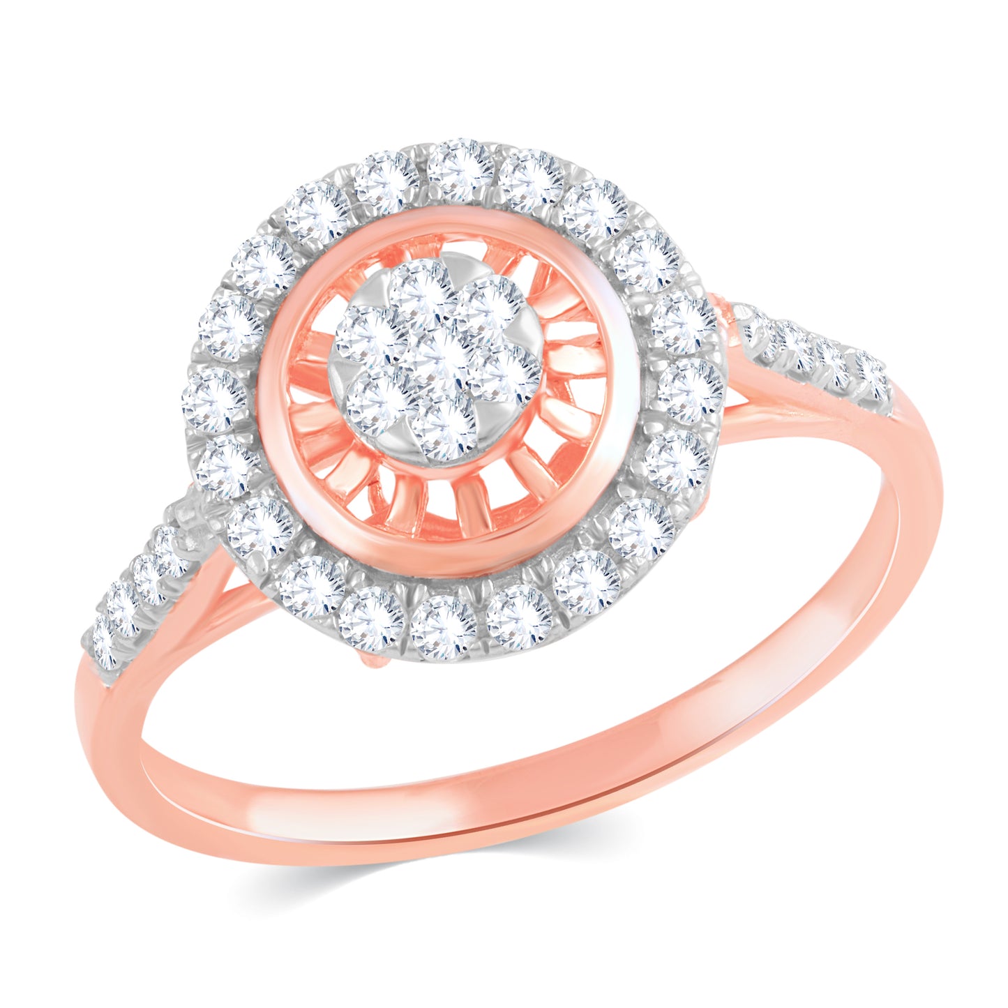 Diamond Ring for her in Rose Gold DRG23425