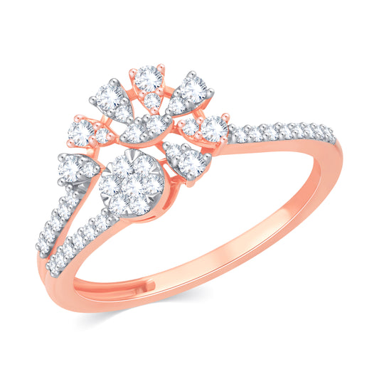 Diamond Ring for her in Rose Gold DRG23430