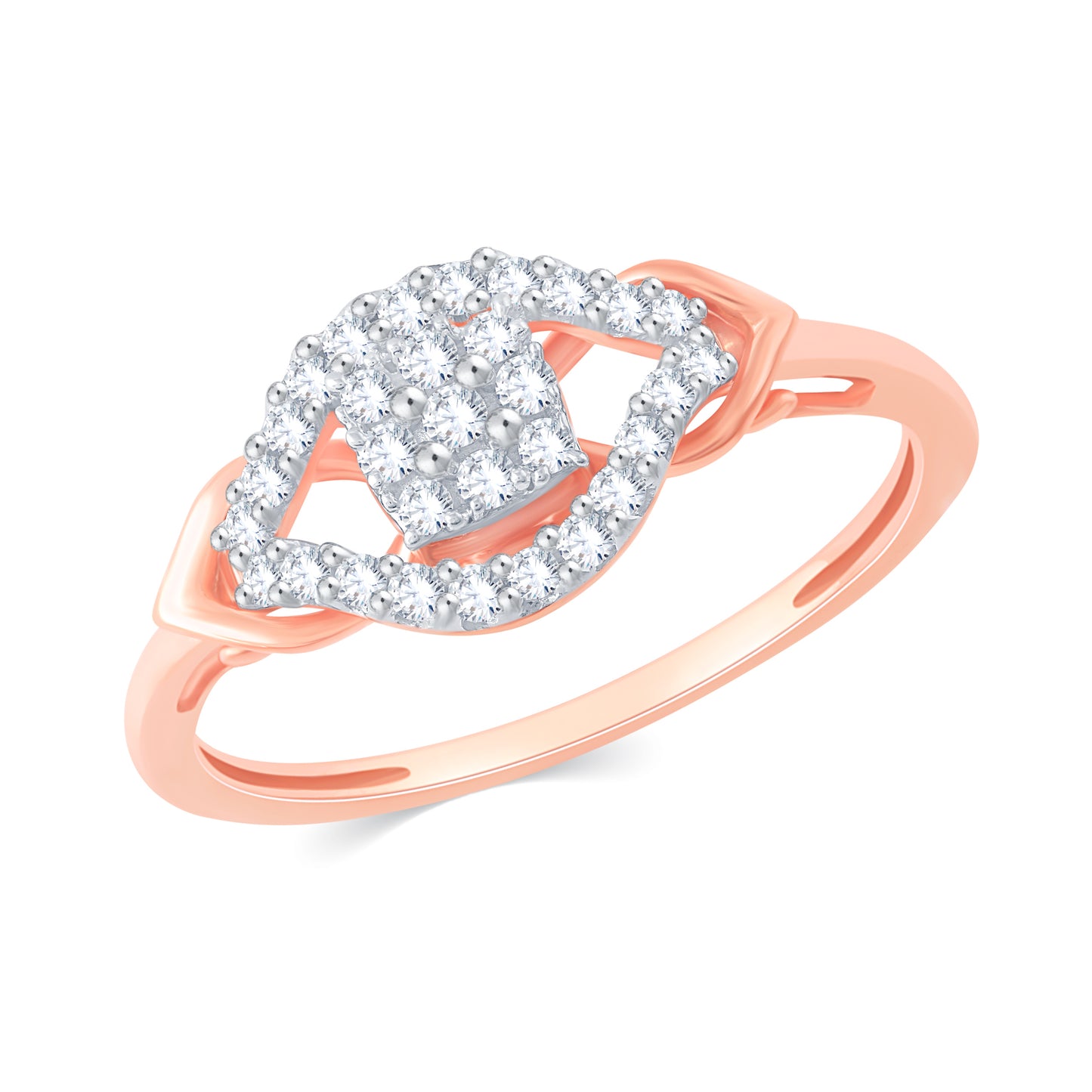 Diamond Ring for her in Rose Gold DRG23433