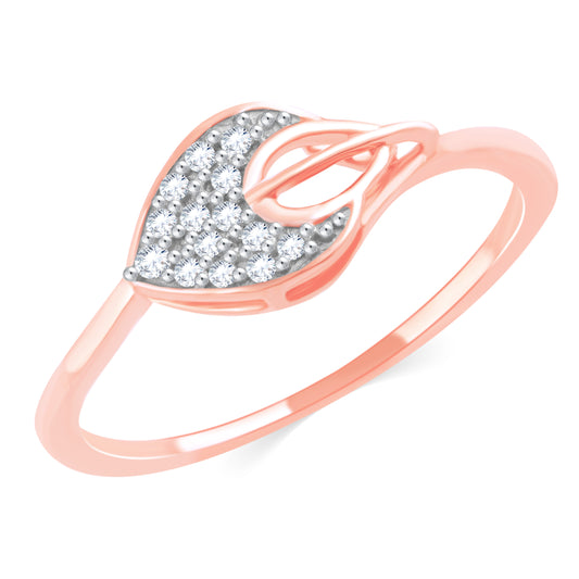 Diamond Ring for her in Rose Gold DRG23435