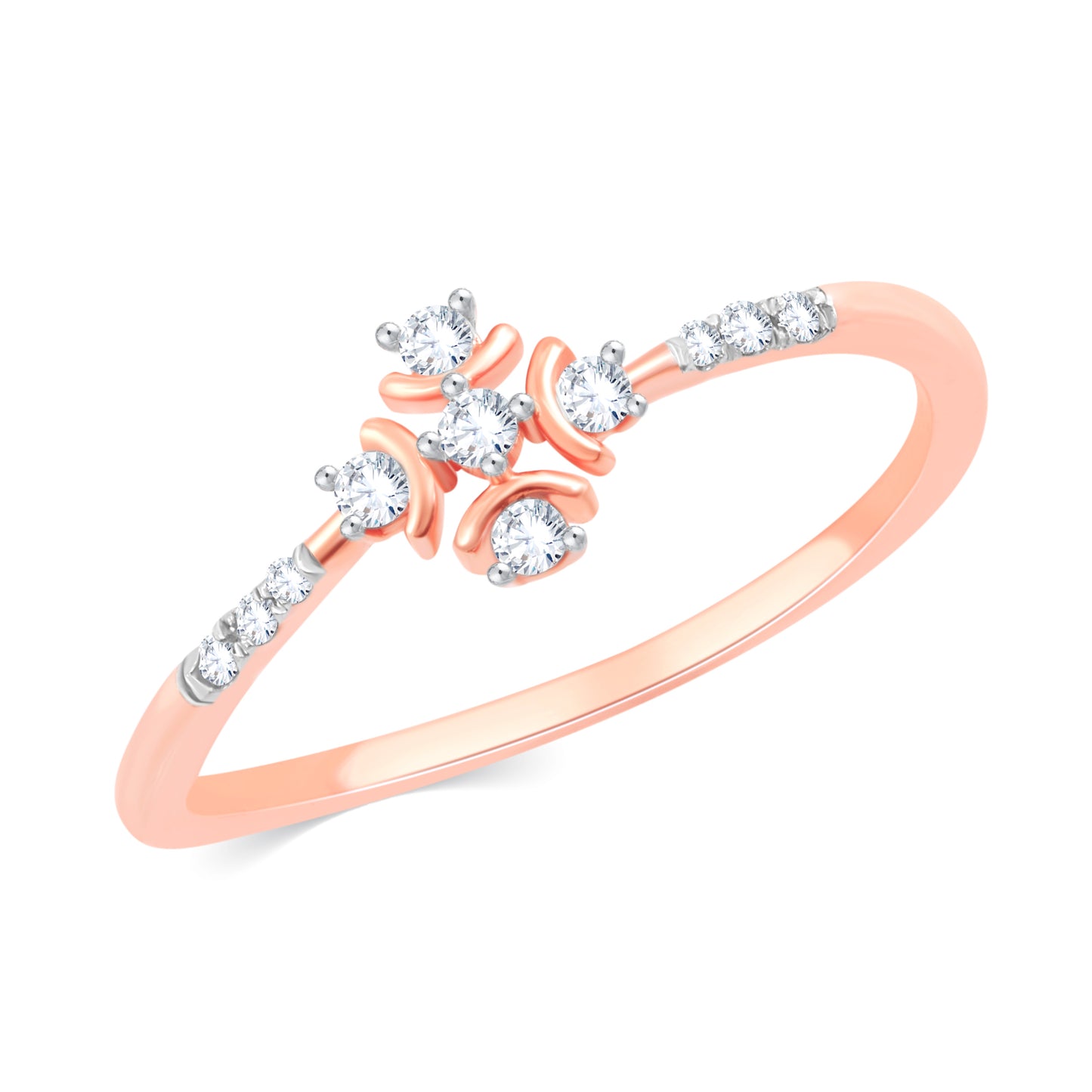 Diamond Ring for her in Rose Gold DRG23438