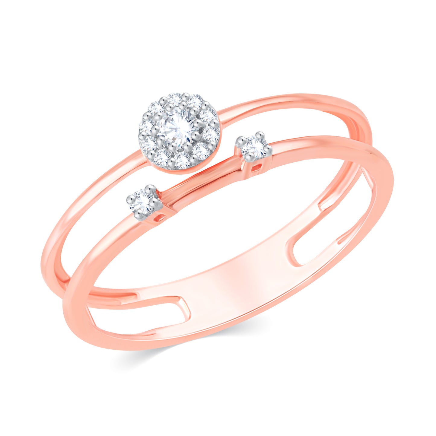 Diamond Ring for her in Rose Gold DRG23441