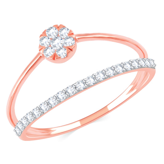 Diamond Ring for her in Rose Gold DRG23445