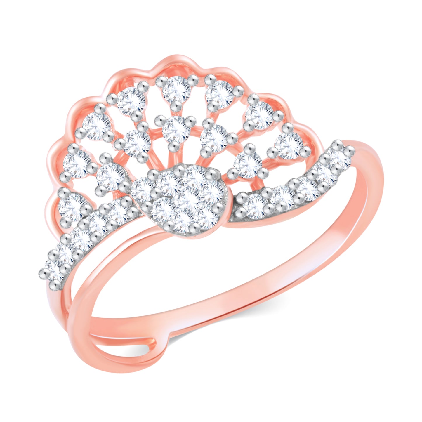 Diamond Ring for her in Rose Gold DRG23448