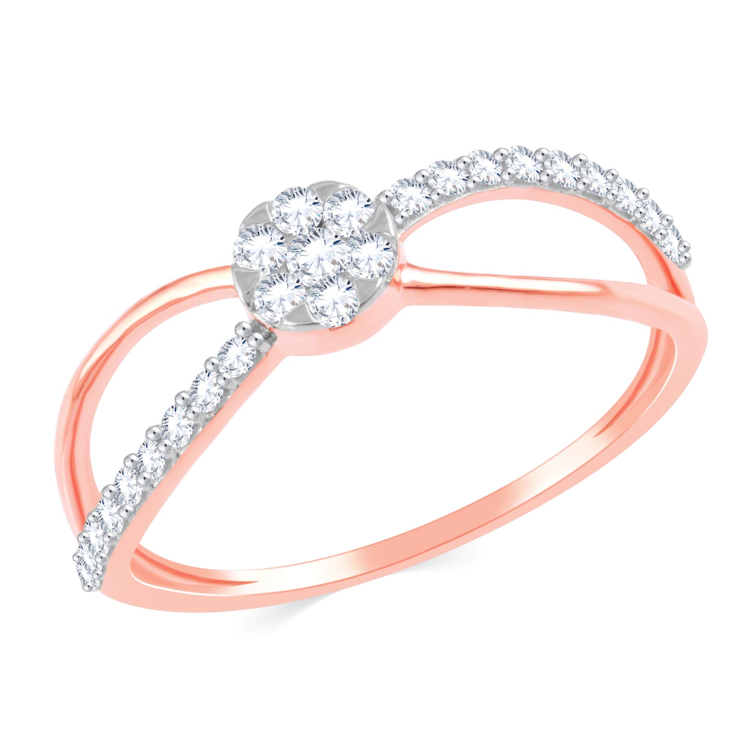 Diamond Ring for her in Rose Gold DRG23449