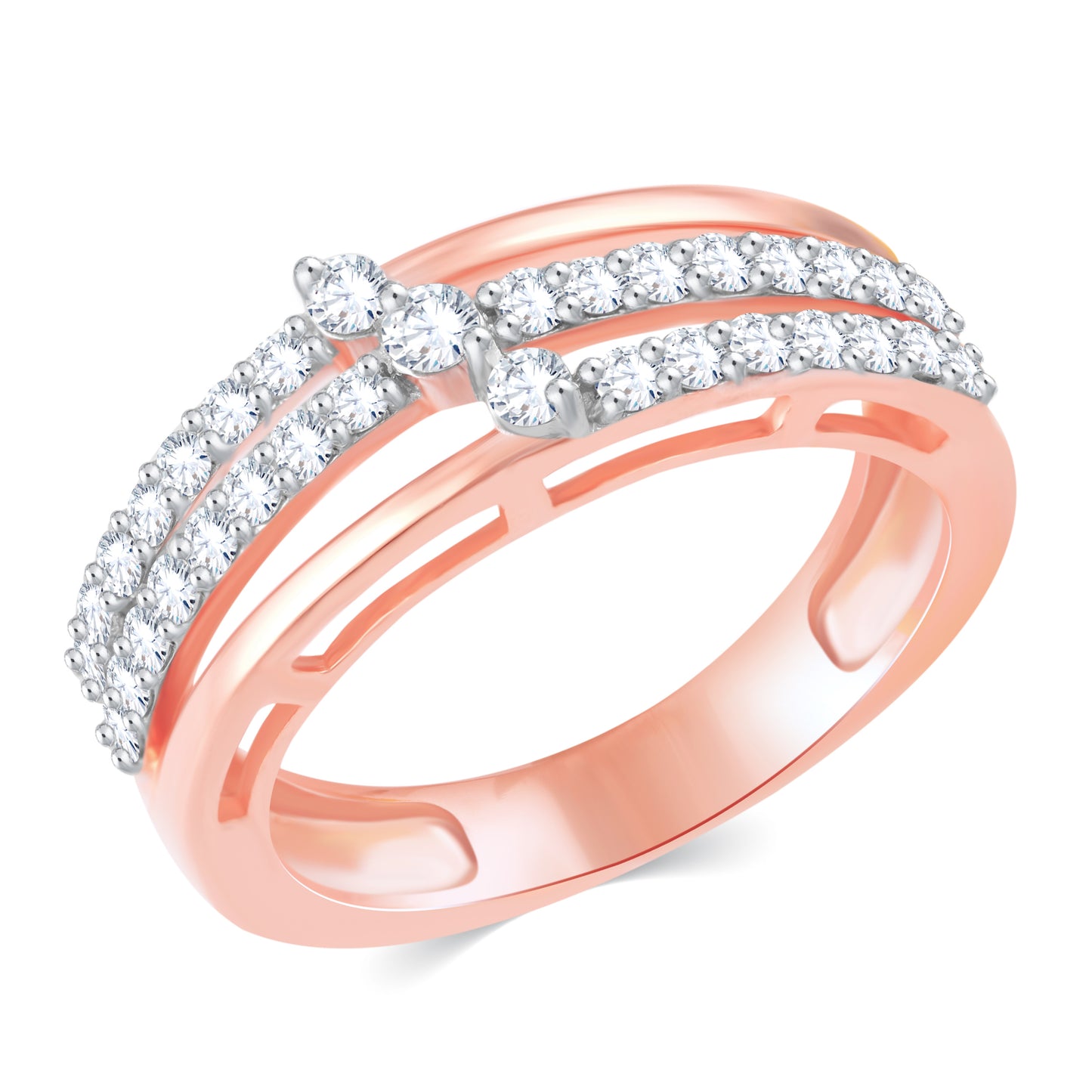 Diamond Ring for her in Rose Gold DRG23452