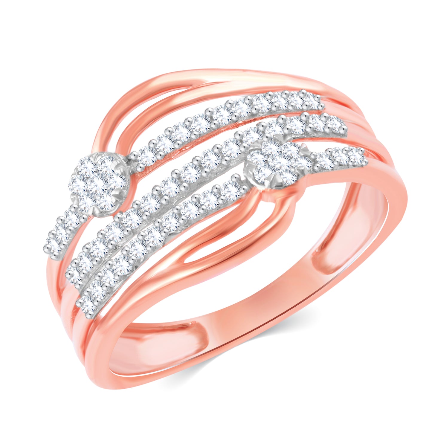 Diamond Ring for her in Rose Gold DRG23455