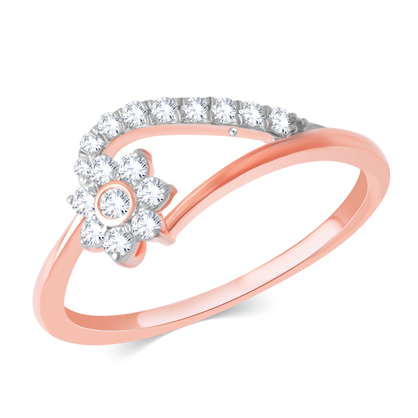 Diamond Ring for her in Rose Gold DRG23463