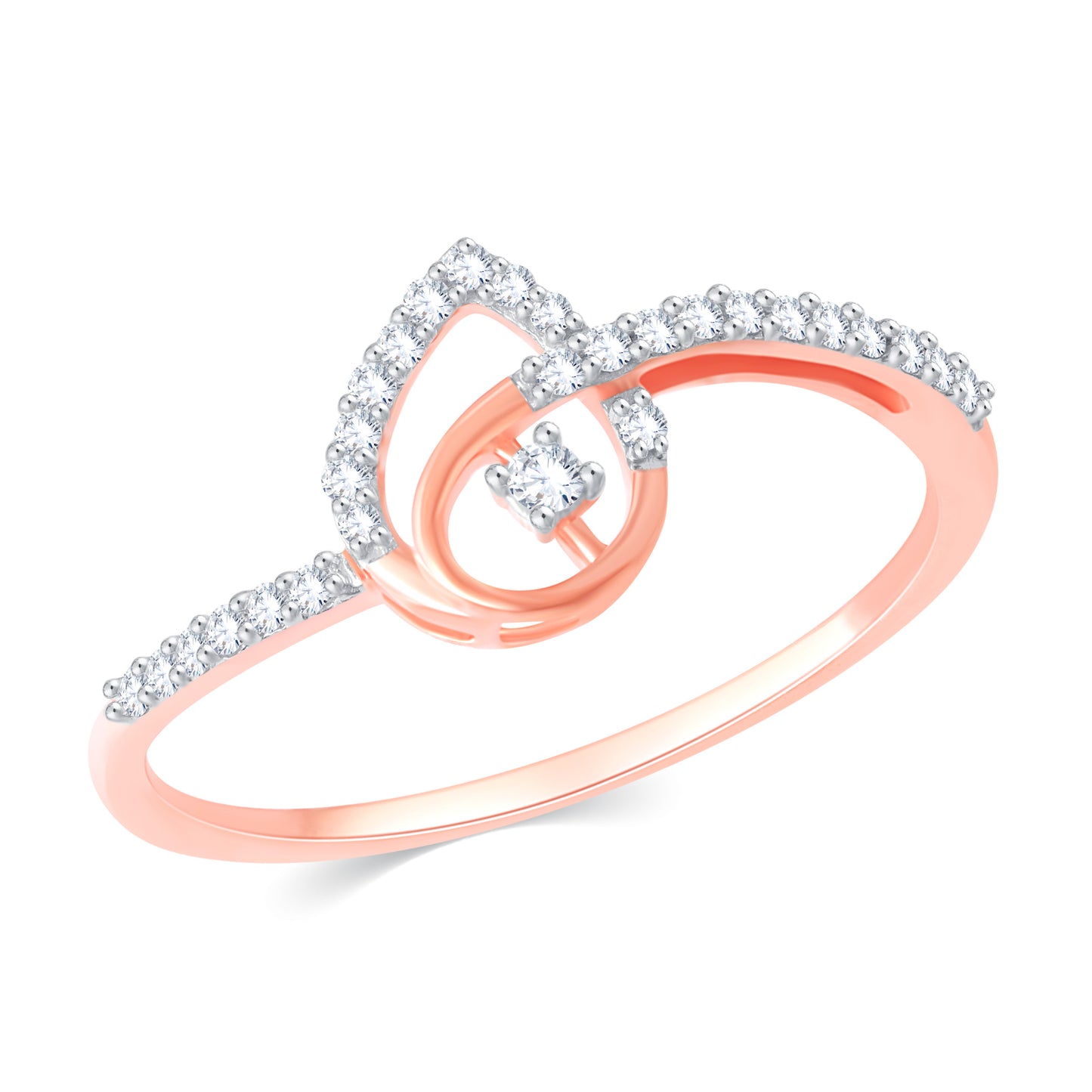 Diamond Ring for her in Rose Gold DRG23467